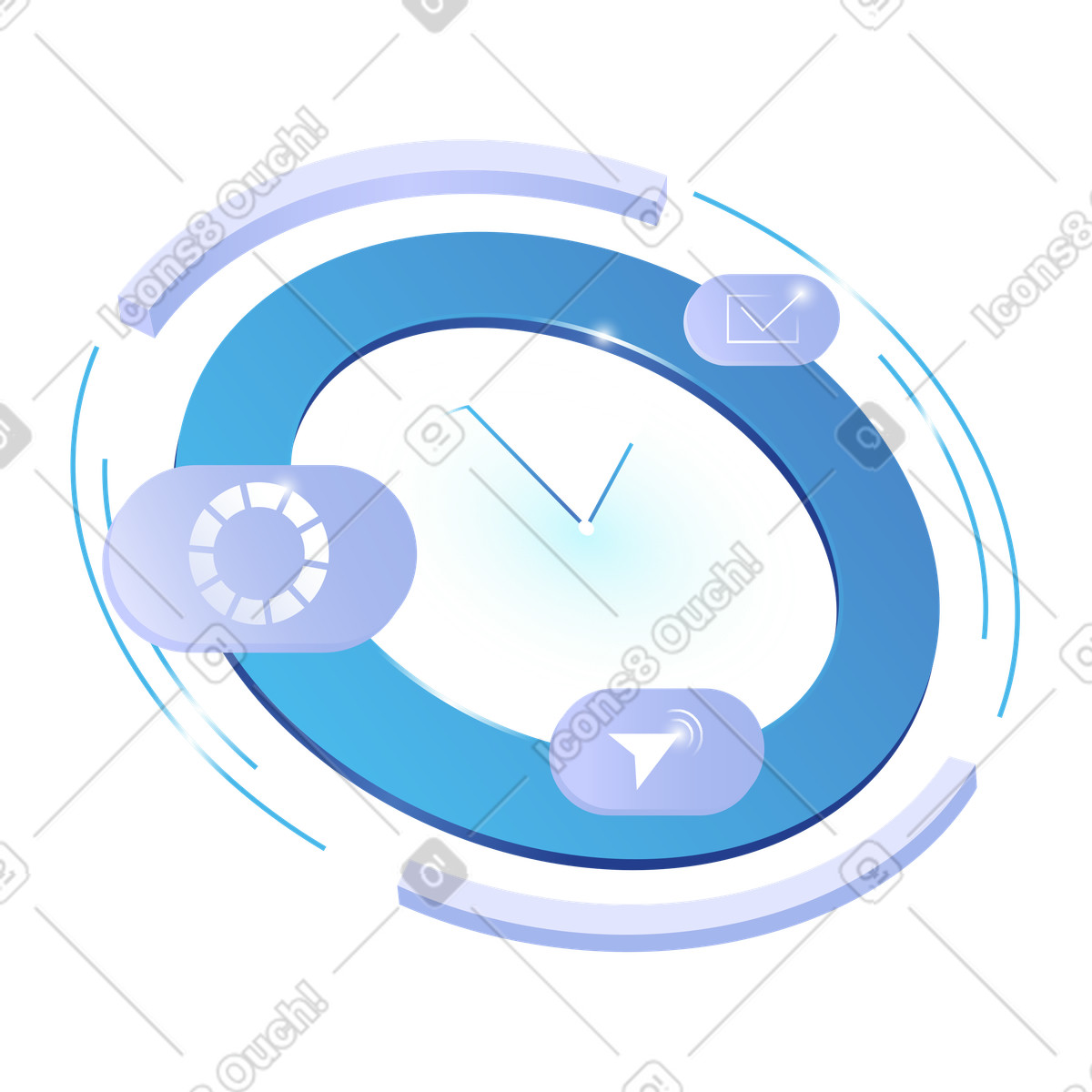 Task tracking interface, Digital process path, New user onboarding illustration in PNG, SVG