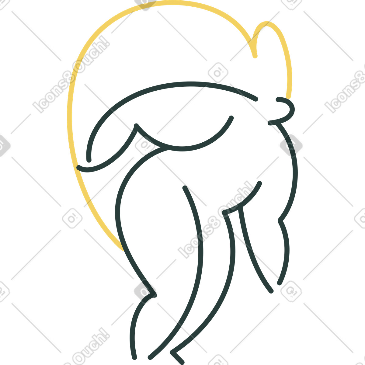 下载 Macaroni 风格的 女士 插画，支持 PNG、SVG 格式