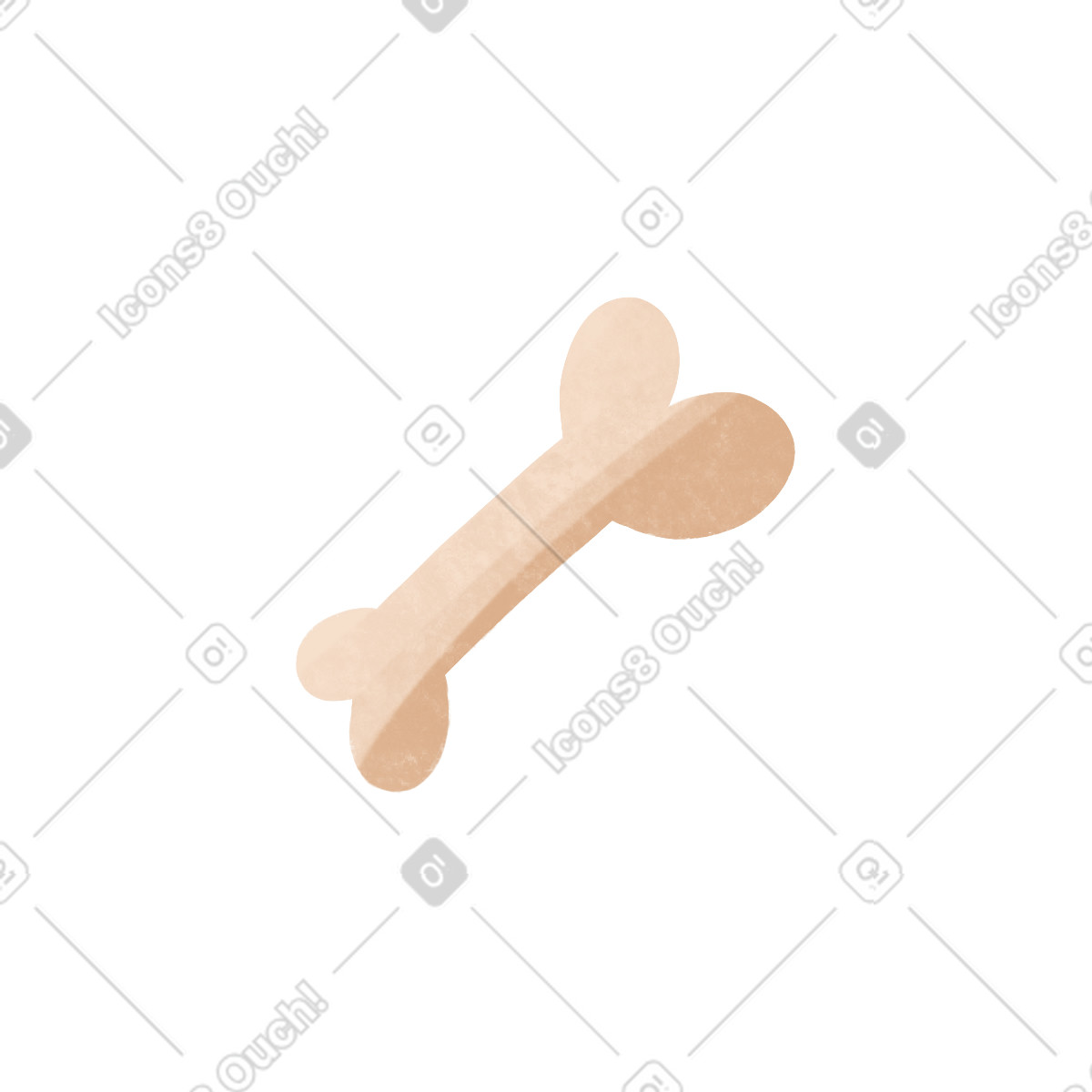 Illustration Os dans le style Bonbon à télécharger aux formats PNG, SVG