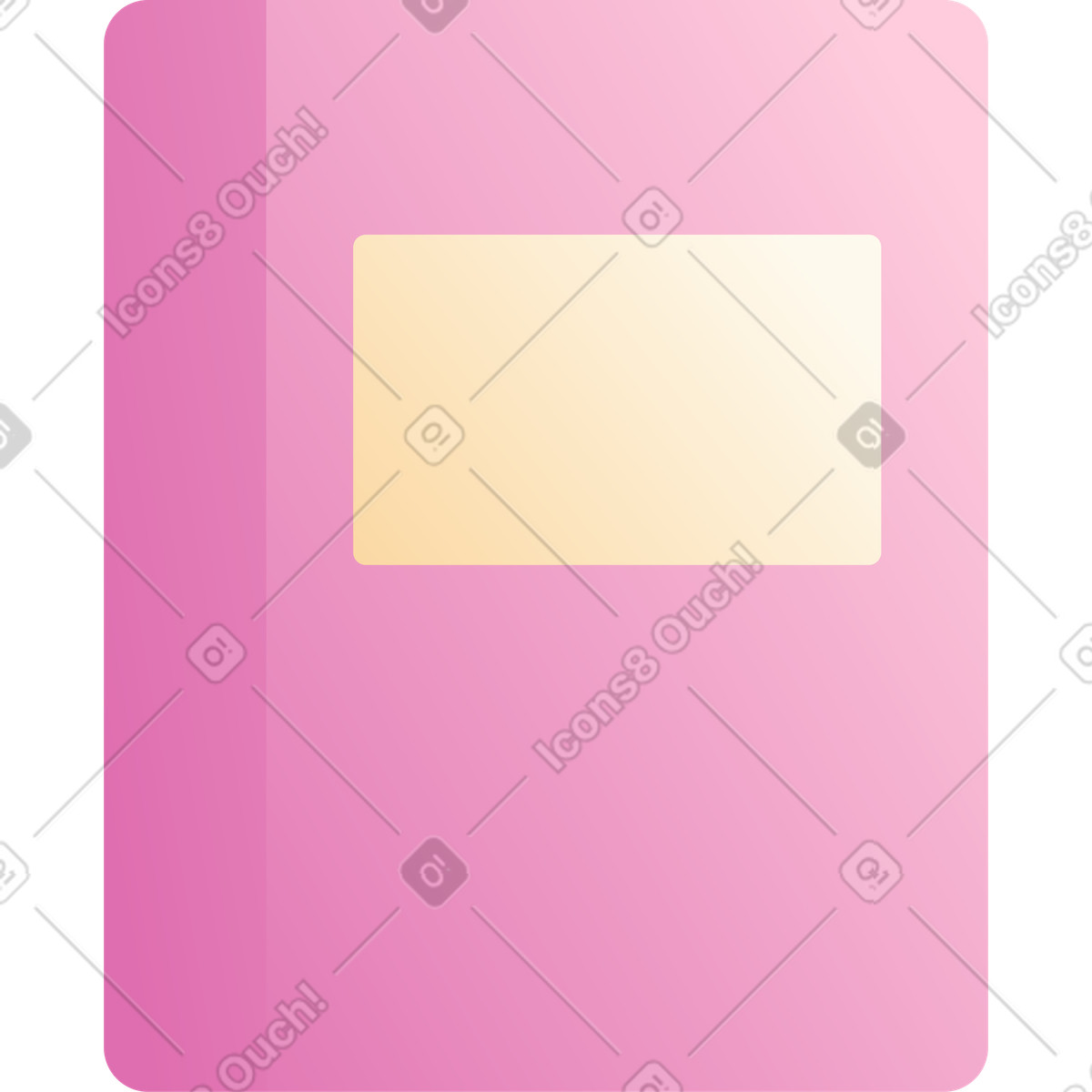 Quaderno illustrazione in stile Silky scarica in PNG, SVG