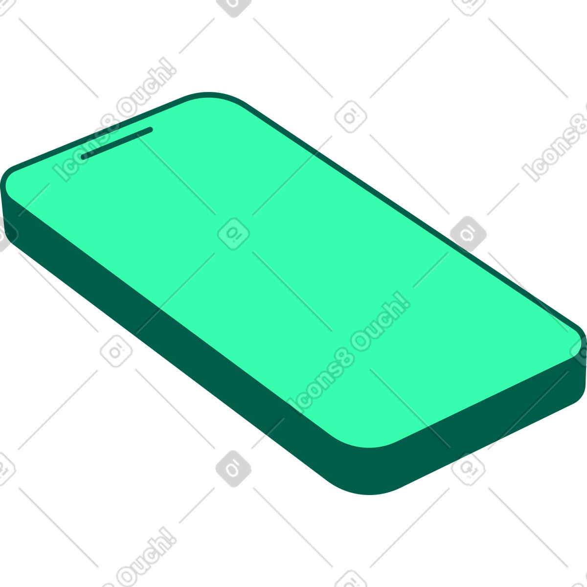 Telefono illustrazione in stile Storyline scarica in PNG, SVG