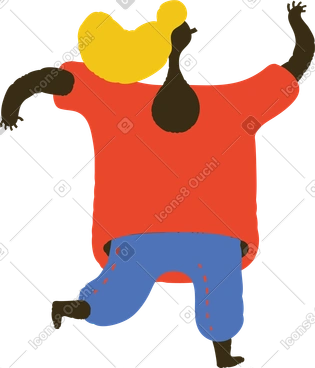 Running girl PNG, SVG