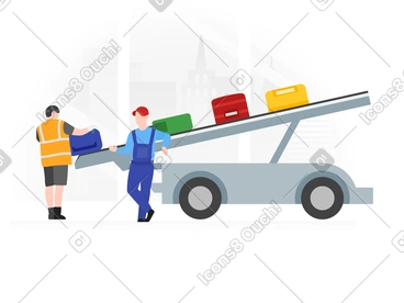 Airport workers PNG, SVG