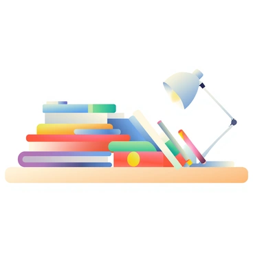 A pile of colorful notebooks stacked neatly on a wooden desk is in the foreground. The notebooks feature various vibrant colors including red, blue, green, and yellow, each with a different textured cover. The wooden desk has a warm tone, showcasing its grain patterns. There is a white lamp on the side of the desk, casting soft light over the notebooks, enhancing their colors. A few colored pens are placed next to the notebooks, adding to the organized look of the workspace.