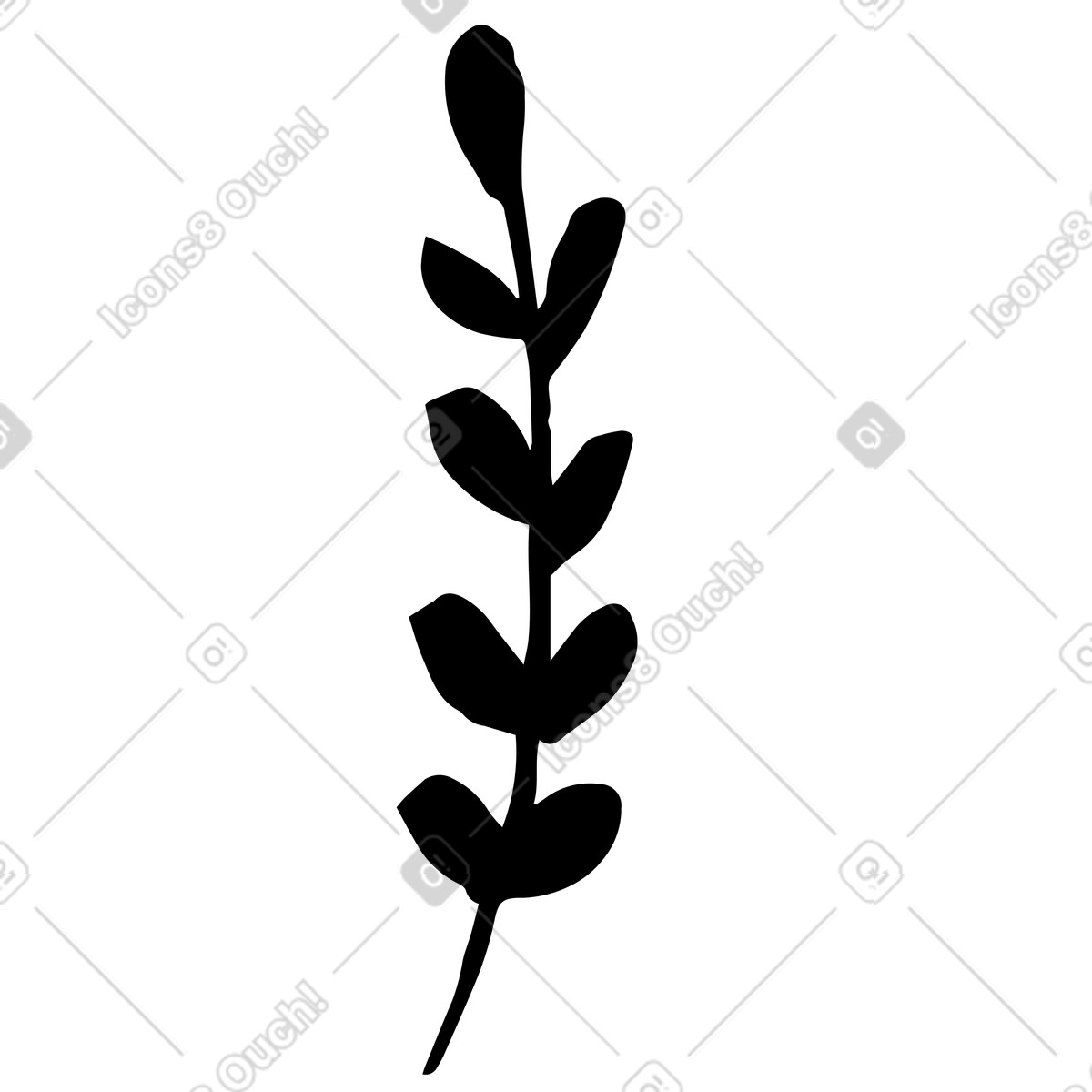 Pflanze, anlage-Illustration im Scandi-Stil als Download in PNG, SVG
