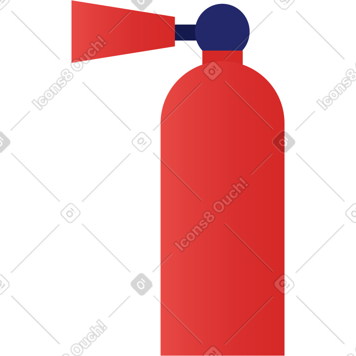 Estintore illustrazione in stile Clip scarica in PNG, SVG