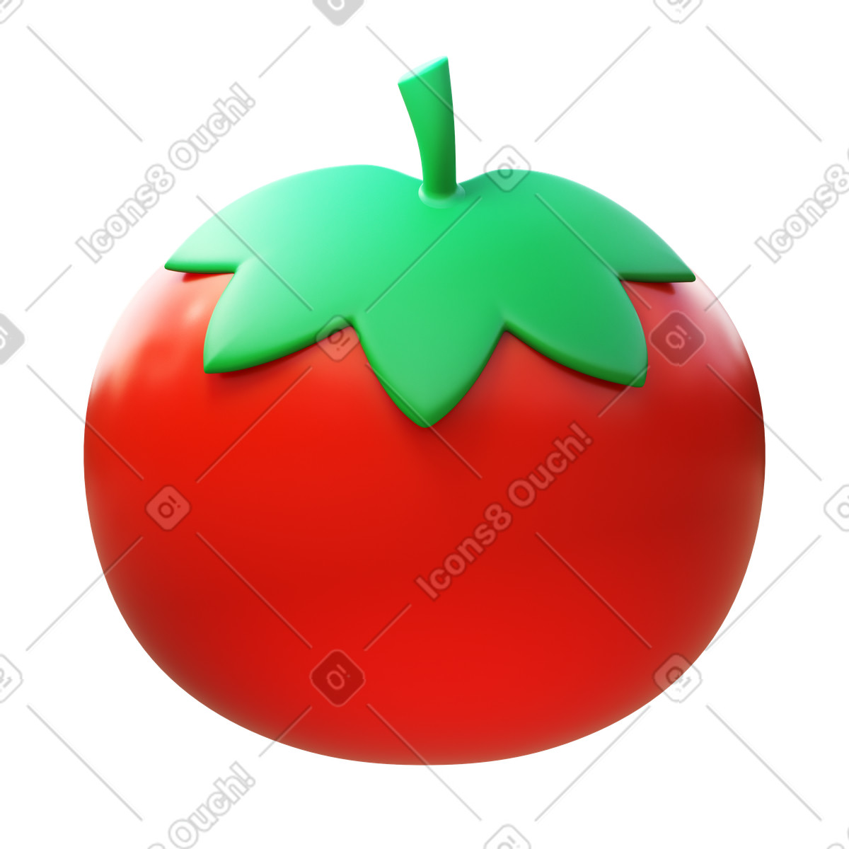 下载 3D Fluency 风格的 Tomato 插画，支持 PNG、SVG 格式