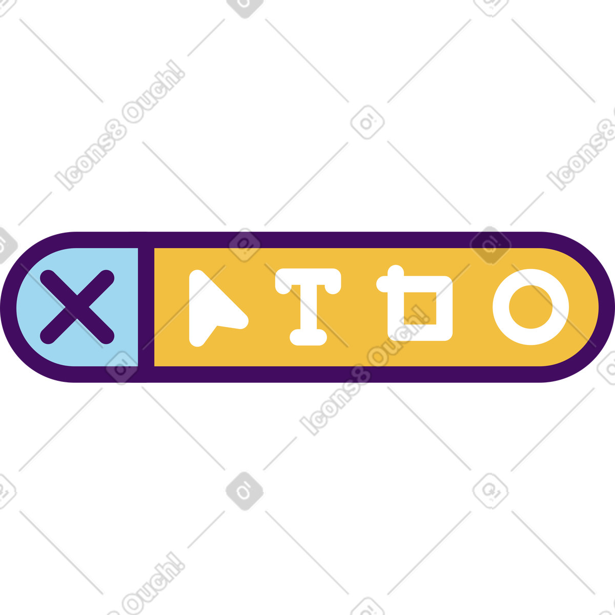 Toolbar illustration in Simplistic style download in PNG, SVG