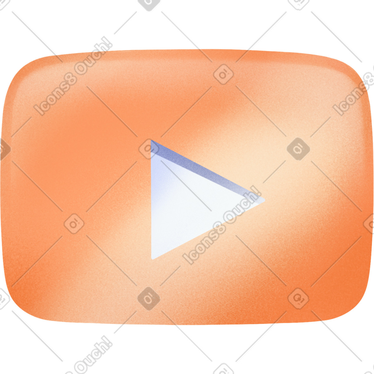 Youtube button illustration in Smart style download in PNG, SVG