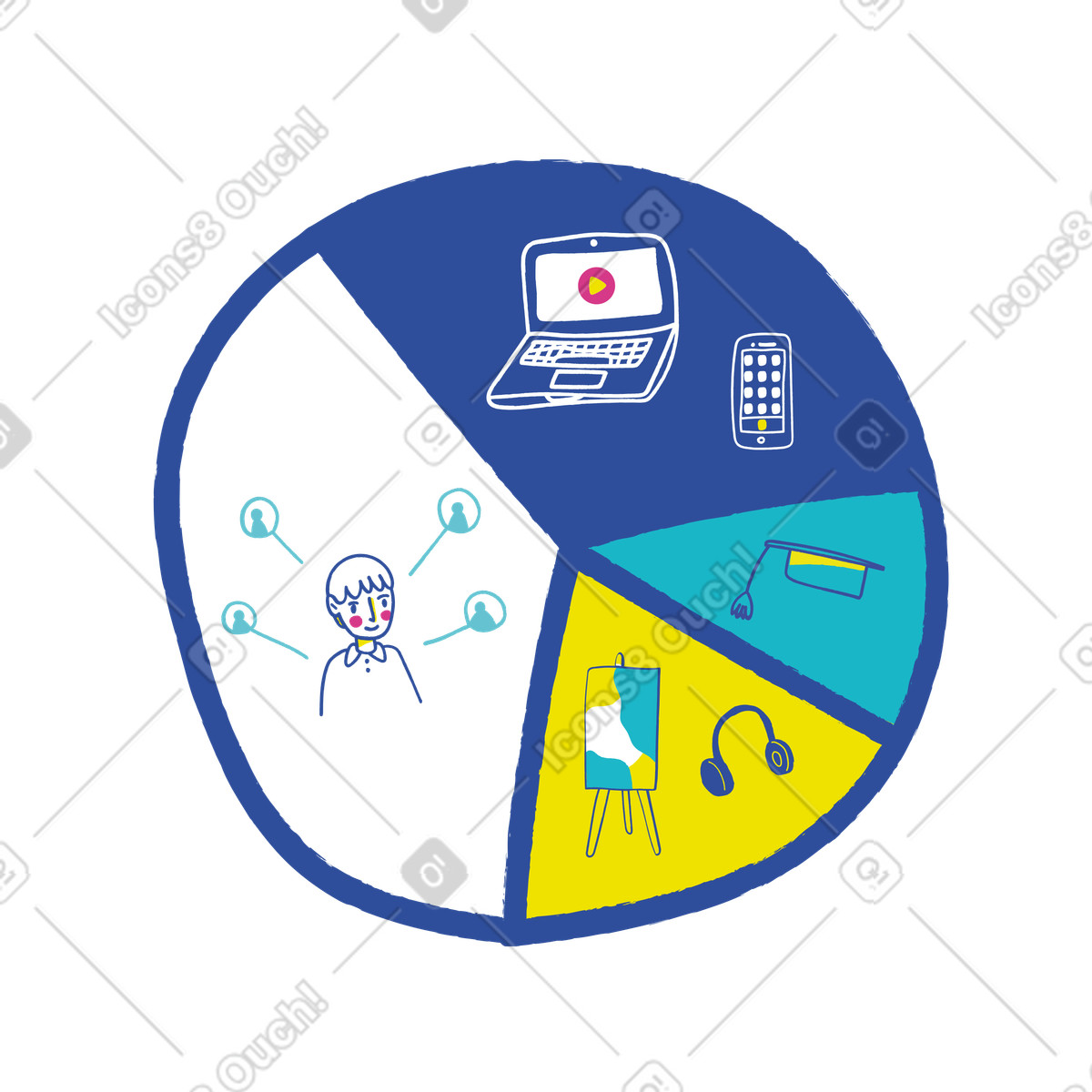 Ilustración Tabla de preferencias en estilo Lime a descargar en PNG y SVG