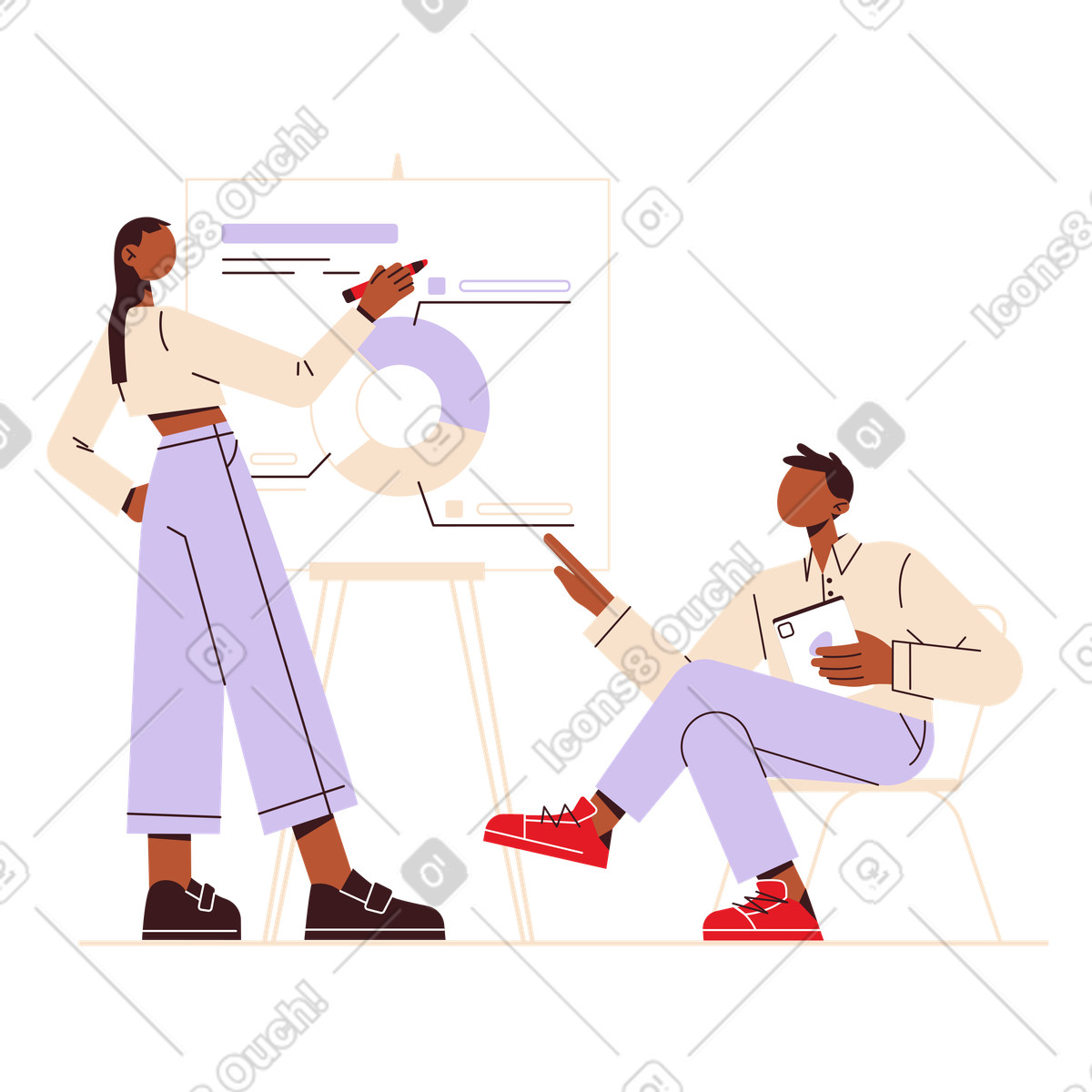 下载 Folks 风格的 业务分析和咨询人员 插画，支持 PNG、SVG 格式