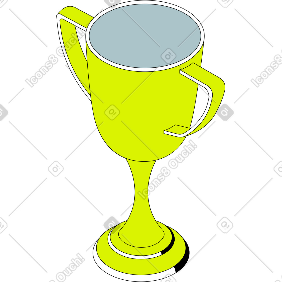 Cup illustration showcasing a detailed clipart graphic for various uses