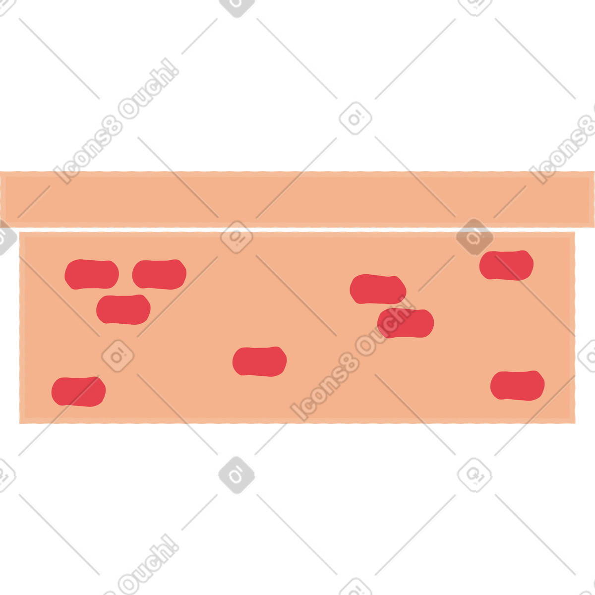 Wall illustration in Stripy style download in PNG, SVG
