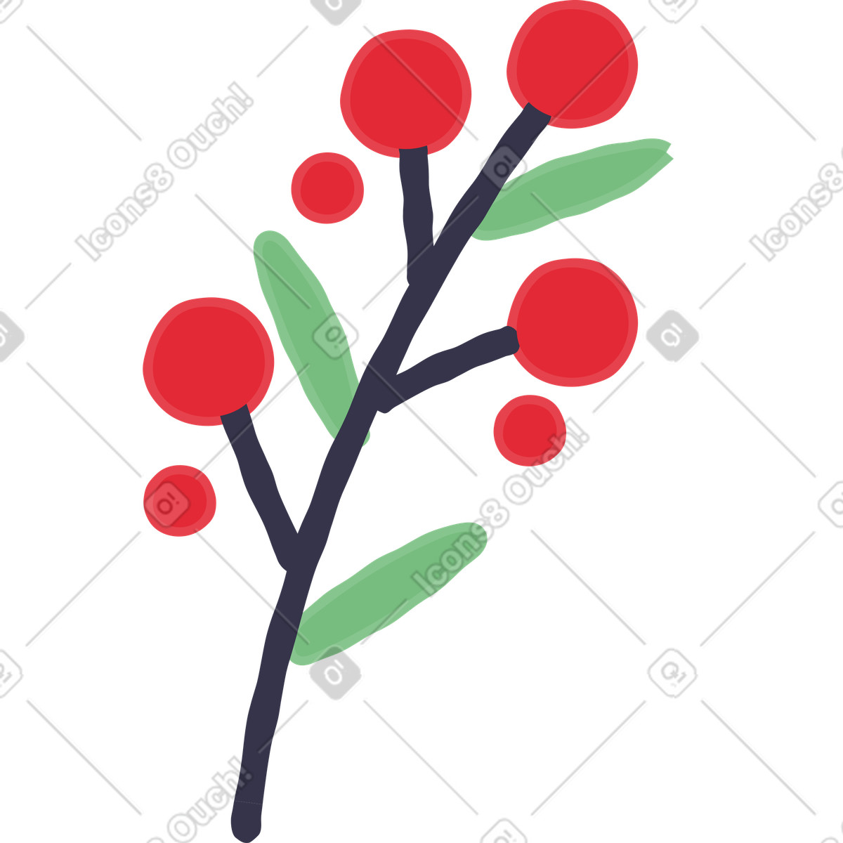 Ilustração de Flor em no estilo Stripy para baixar em PNG, SVG