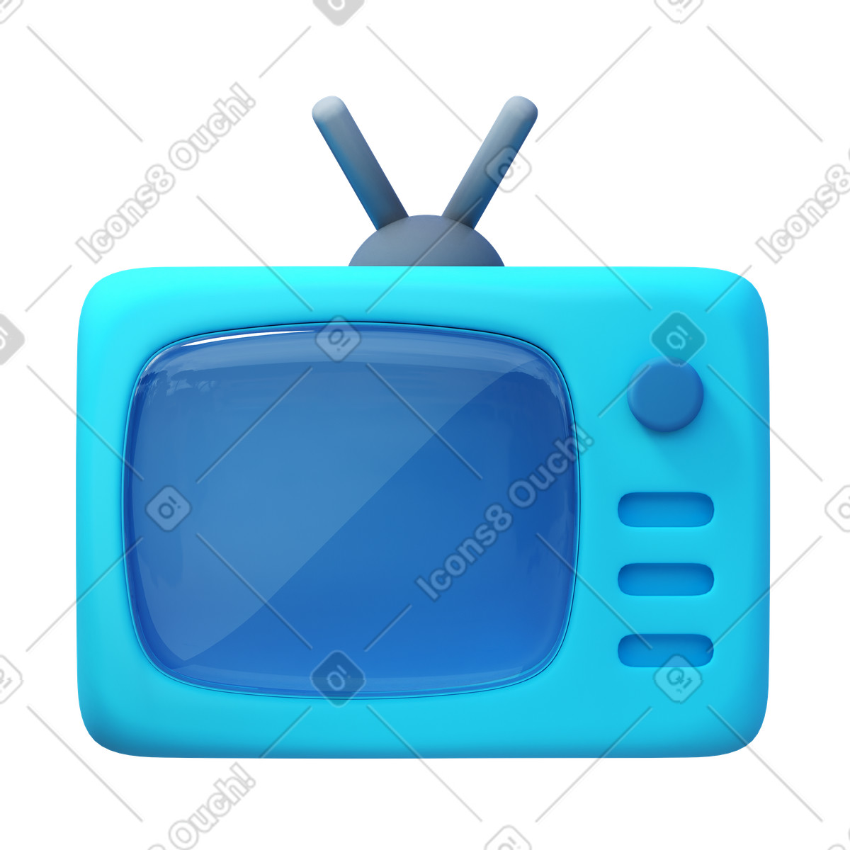 Иллюстрация Retro tv в PNG и SVG