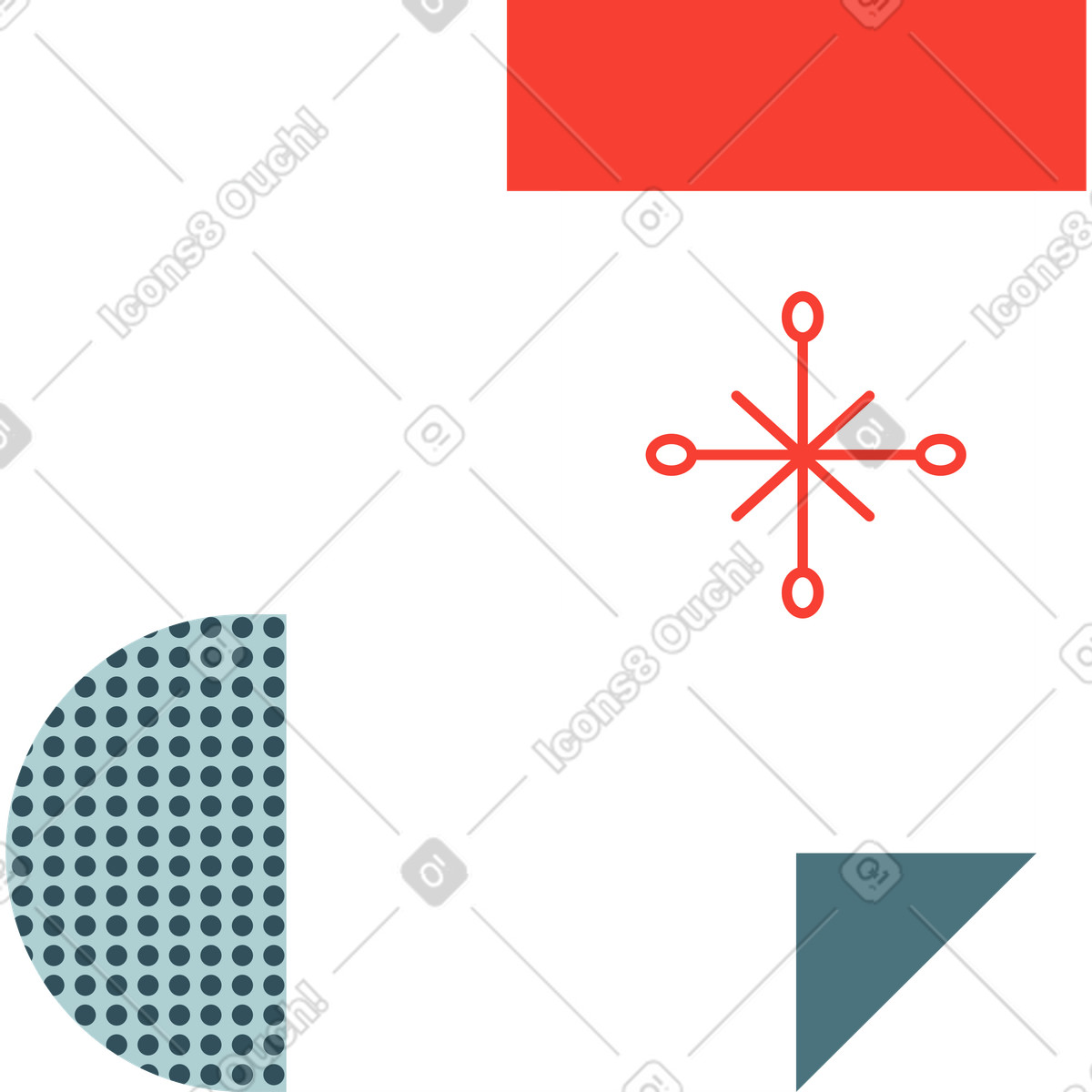 Christmas sock illustration in Nordic style download in PNG, SVG
