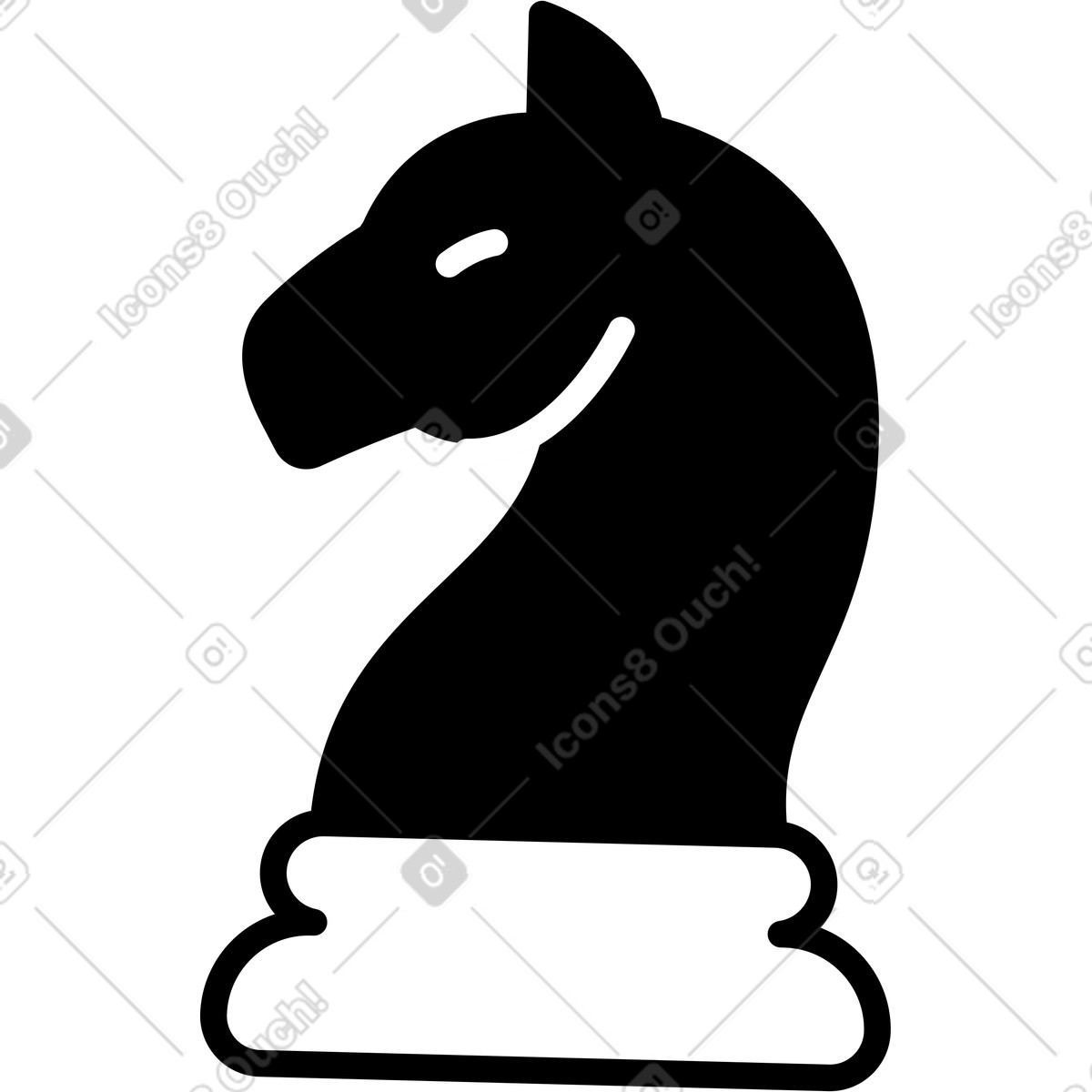 Pezzo di cavaliere illustrazione in stile Weekday scarica in PNG, SVG