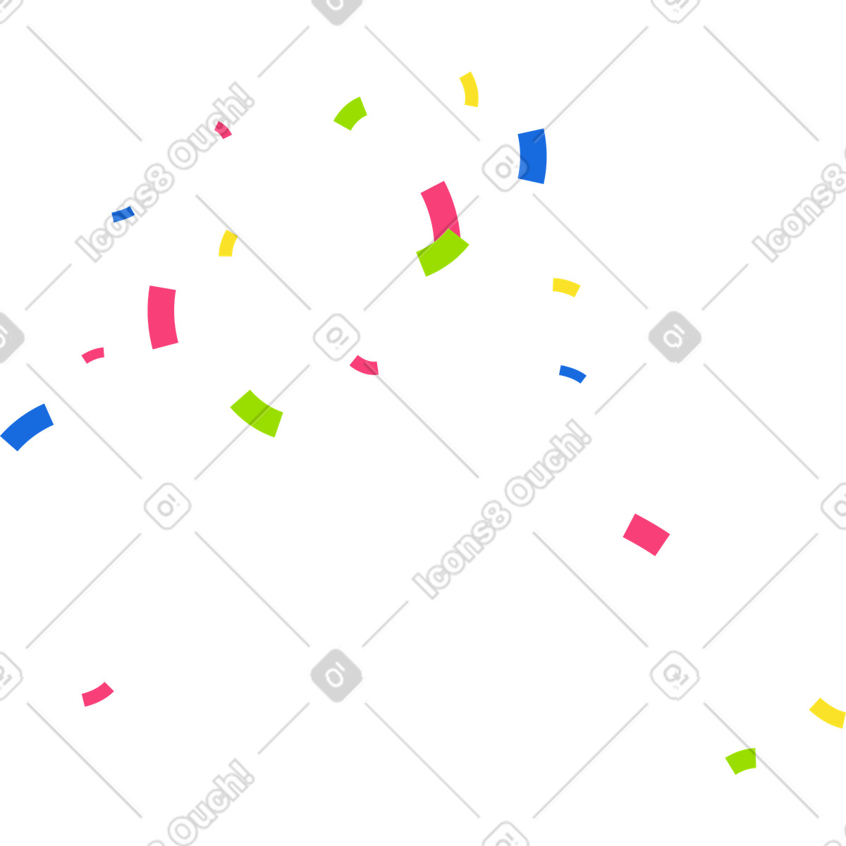 Coriandoli illustrazione in stile Jumble scarica in PNG, SVG
