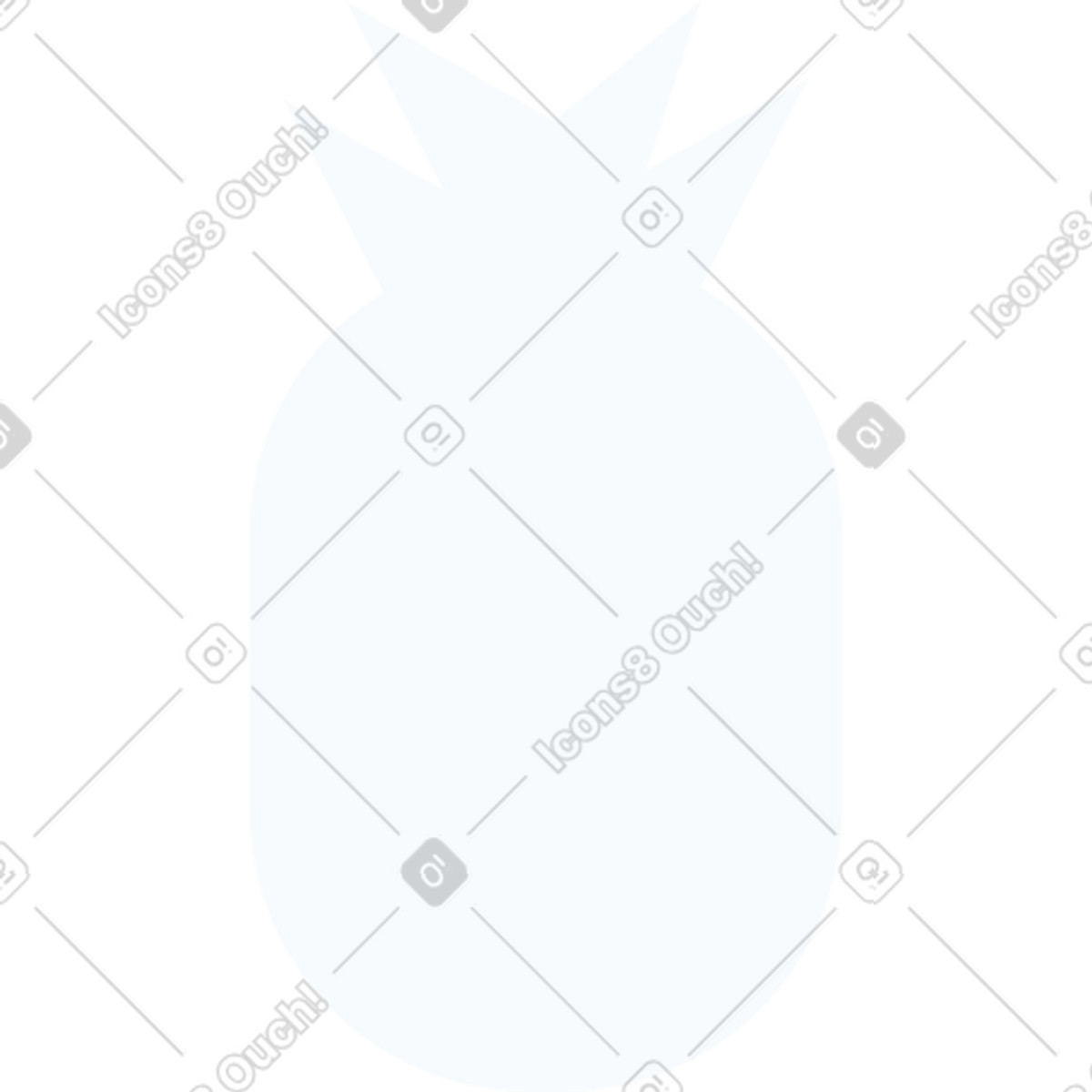 Urban スタイルの パイナップル のイラストをPNG、SVG形式でダウンロード