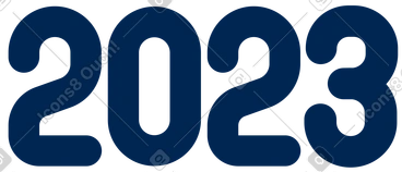 레터링 이천 이십 삼 PNG, SVG