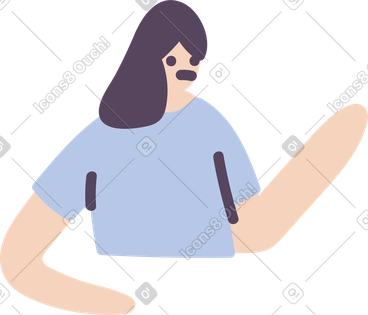 Upper body of woman PNG, SVG