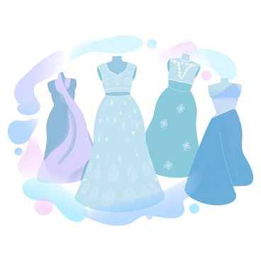 A collection of lehengas displayed on mannequins, showcasing a variety of fabrics and textures. One lehenga is made of rich silk with a smooth, glossy finish. Another features intricate embroidery on a textured cotton base, with detailed patterns and vibrant colors. A lehenga with a sheer organza overlay drapes elegantly, adding a delicate touch. Nearby, a velvet lehenga stands out with its deep, plush texture and rich hue. The scene is filled with subtle variations in fabric folds and patterns, creating a visually appealing arrangement that highlights the unique qualities of each material.