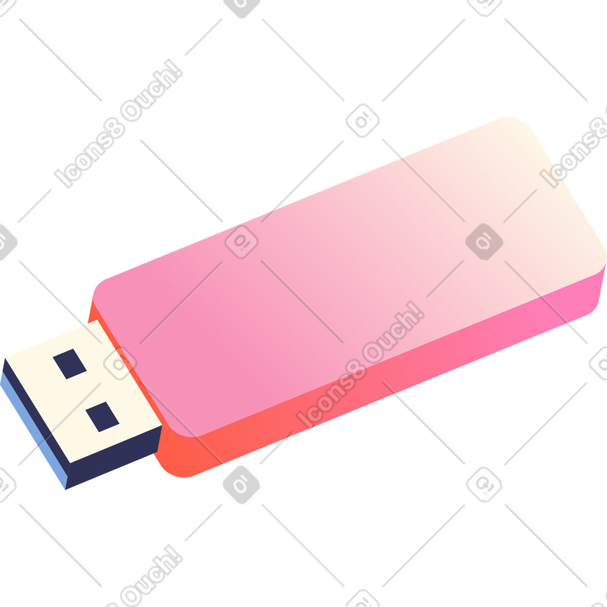 Illustration Clé usb dans le style Beam à télécharger aux formats PNG, SVG