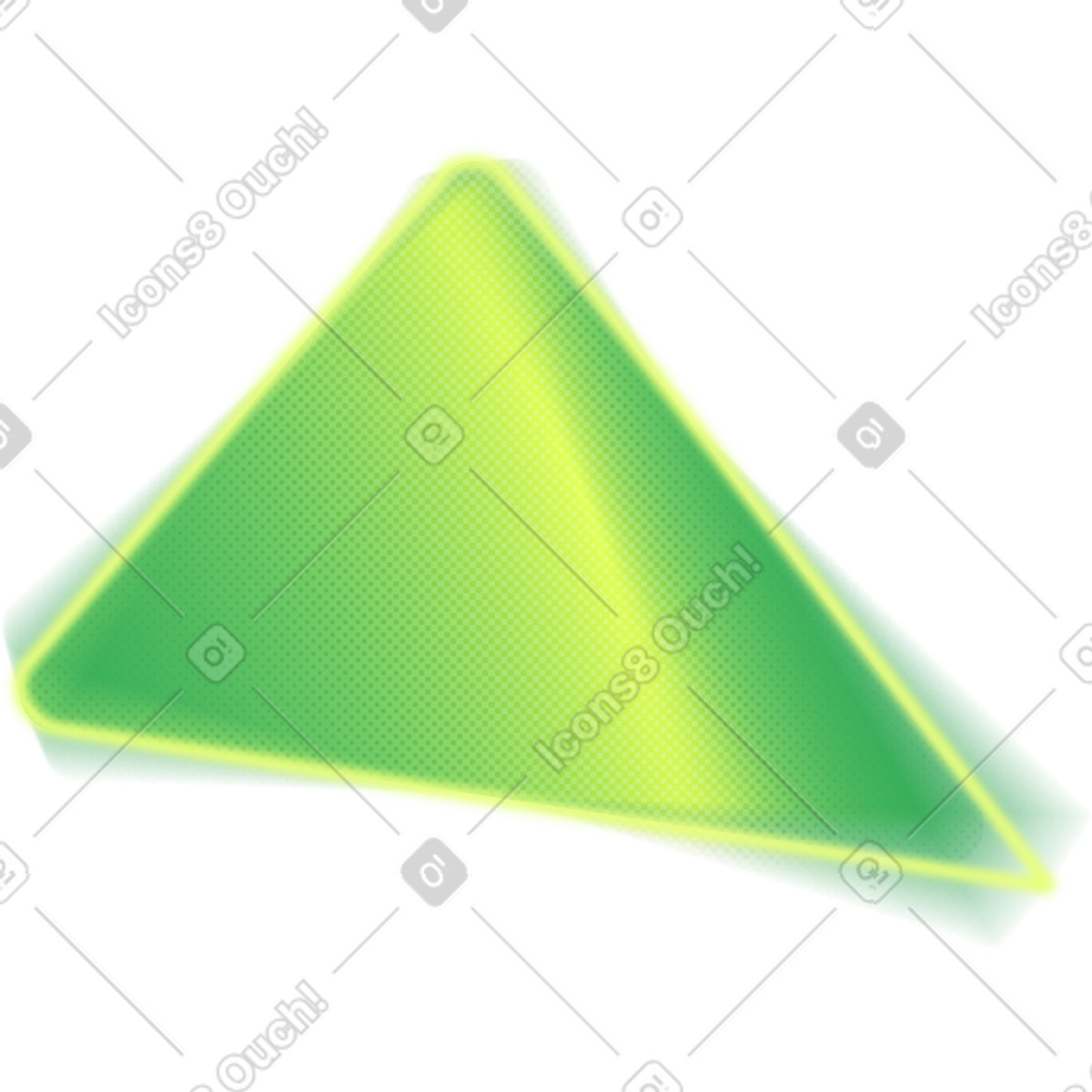 Illustration Triangle flou vert dans le style Burst à télécharger aux formats PNG, SVG