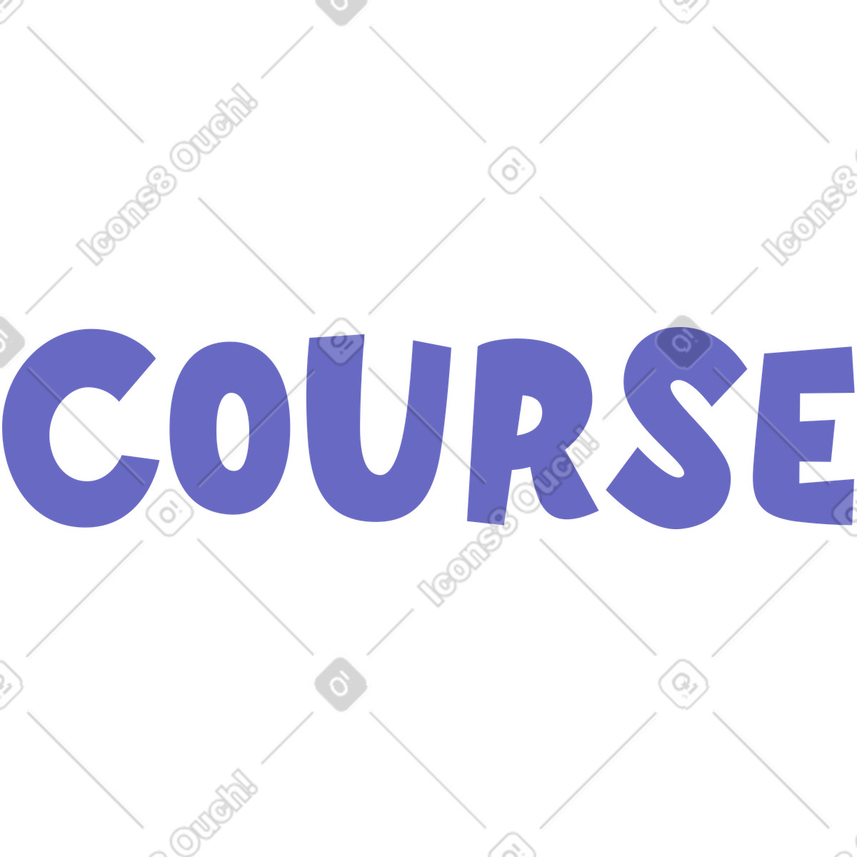 Woof スタイルの Lettering course のイラストをPNG、SVG形式でダウンロード