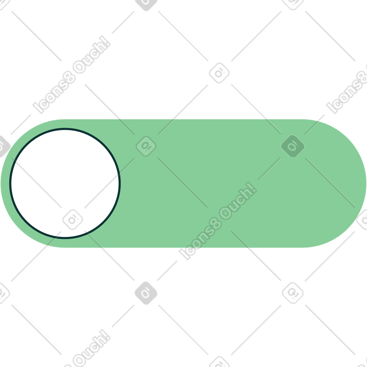 Ilustración Control deslizante verde y blanco en estilo Florid a descargar en PNG SVG
