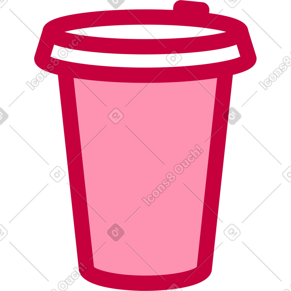 Ilustración Café para llevar en estilo Natty a descargar en PNG y SVG
