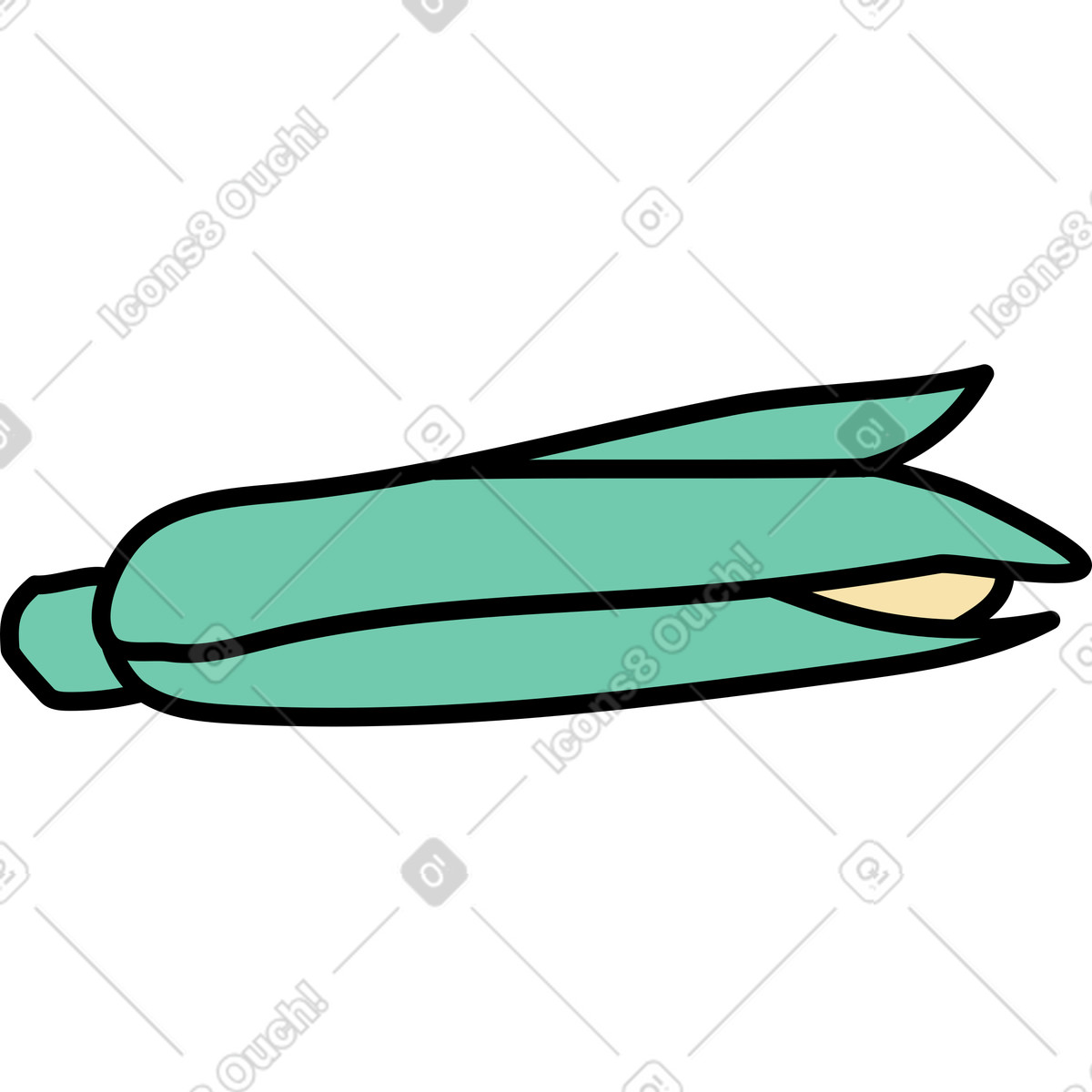 Notes 스타일의 옥수숫대 일러스트레이션 PNG, SVG 다운로드