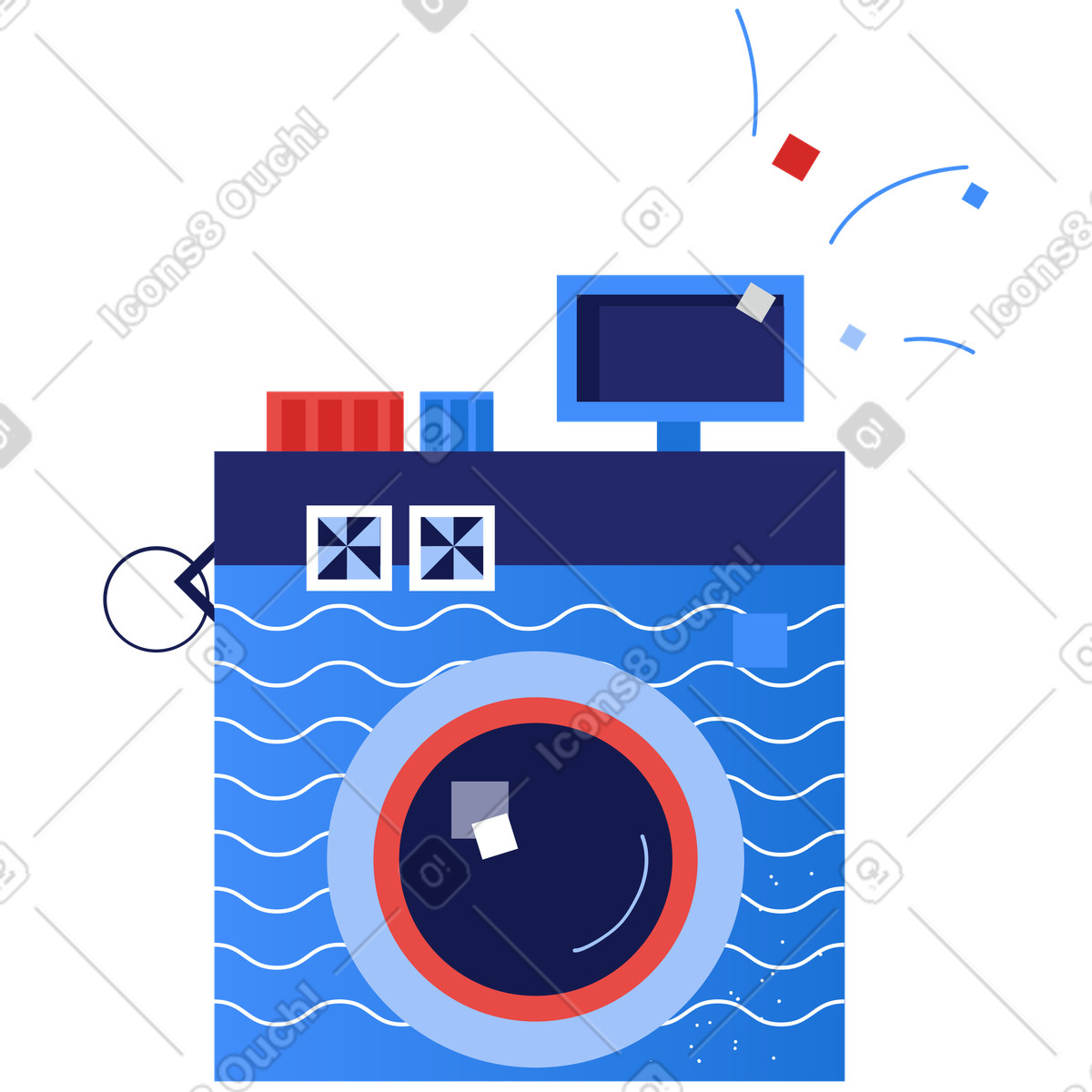 Illustration Photo camera dans le style Clip à télécharger aux formats PNG, SVG