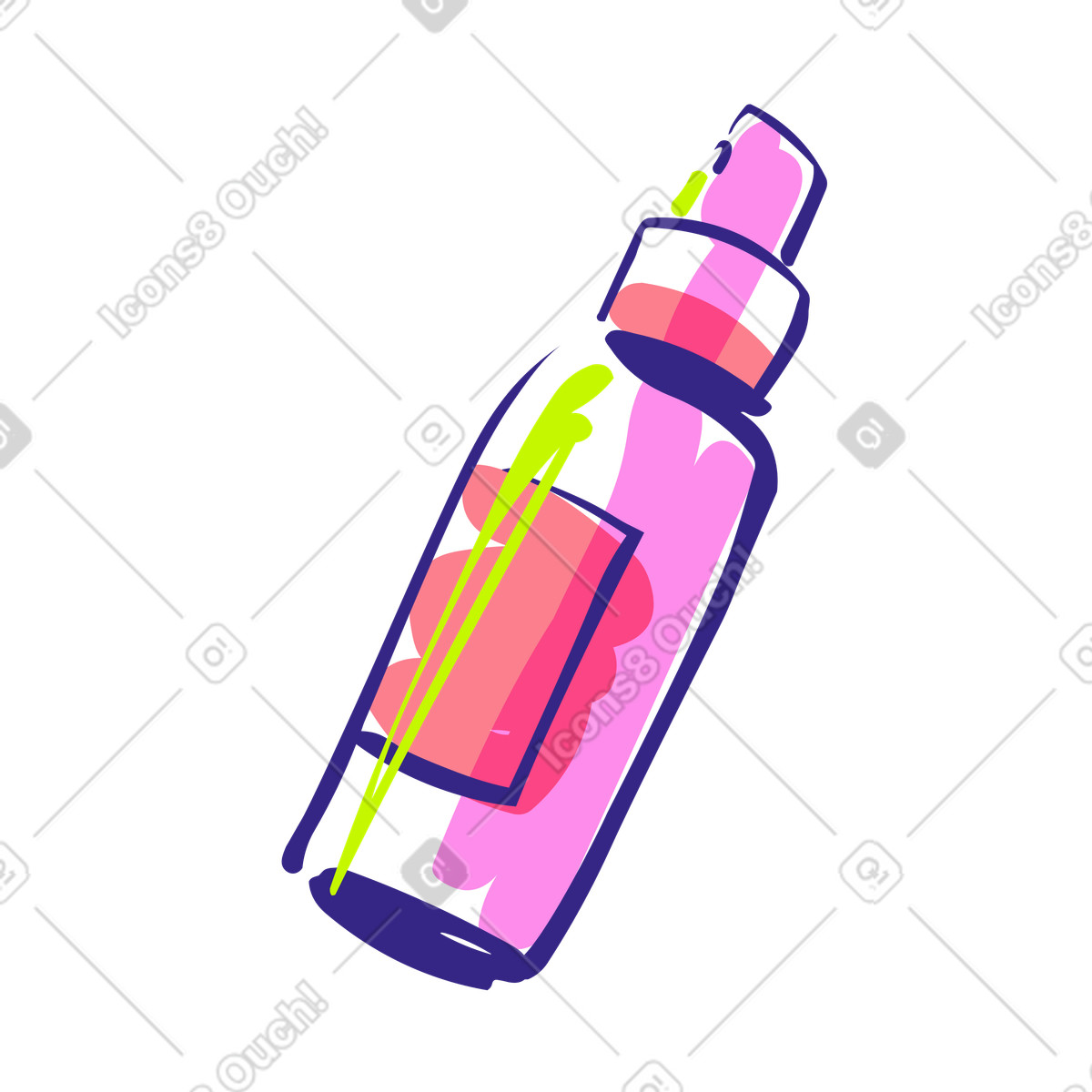 Ilustração de Spray facial em no estilo Glam para baixar em PNG, SVG