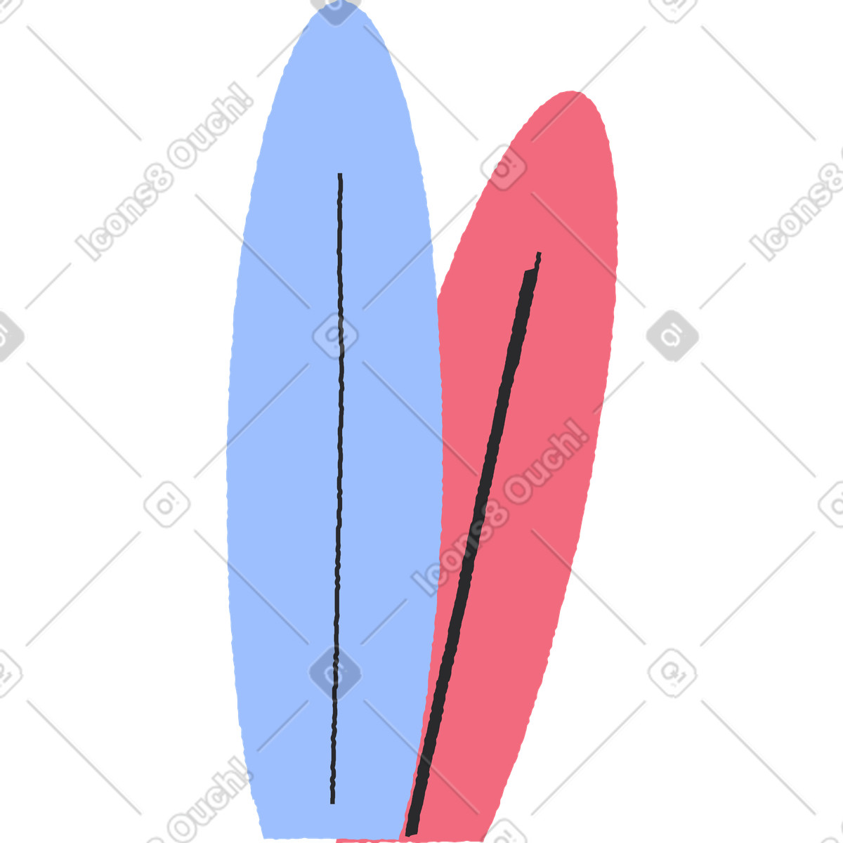 Pflanze-Illustration im Pablo-Stil als Download in PNG, SVG