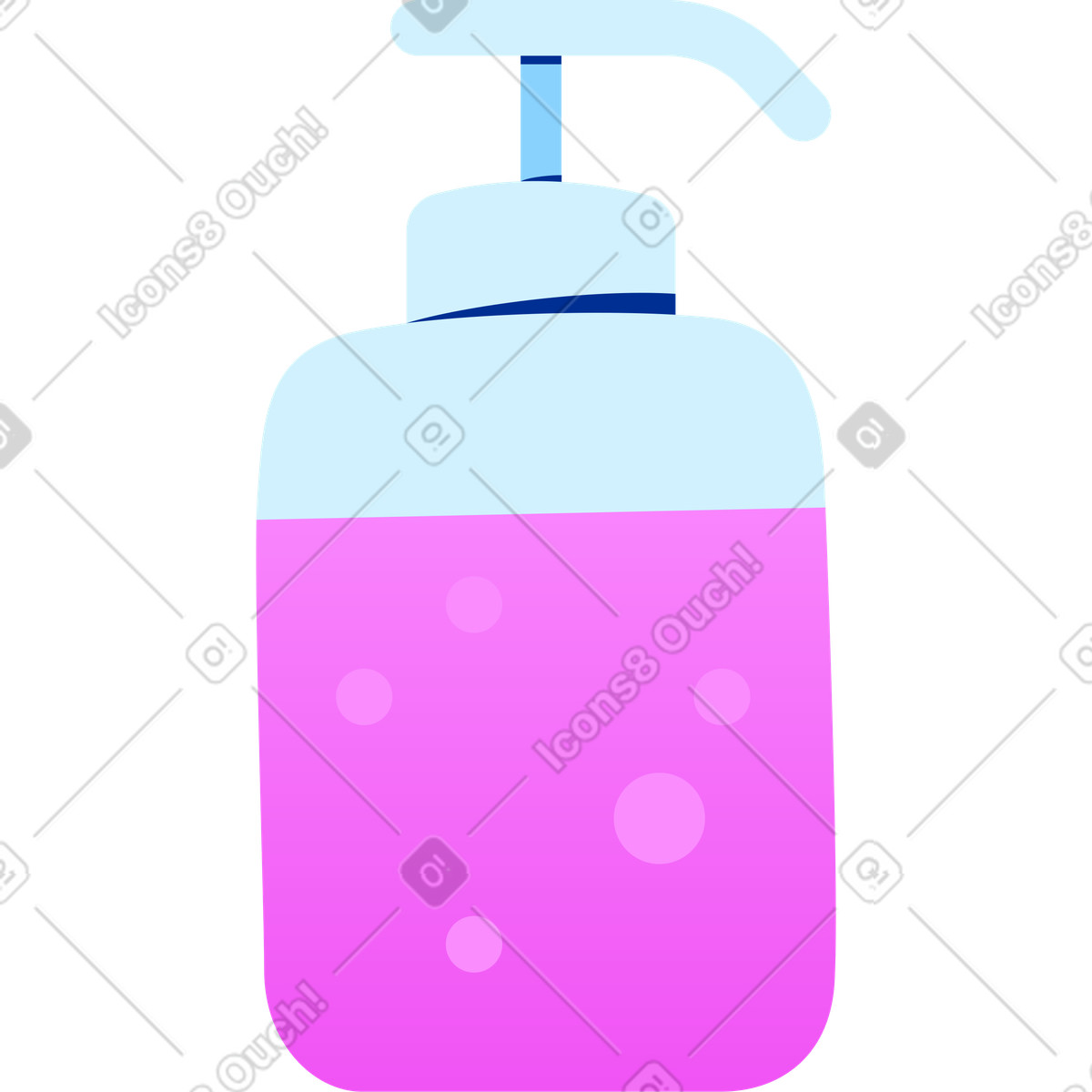 Weiche seife-Illustration im Glossy-Stil als Download in PNG, SVG