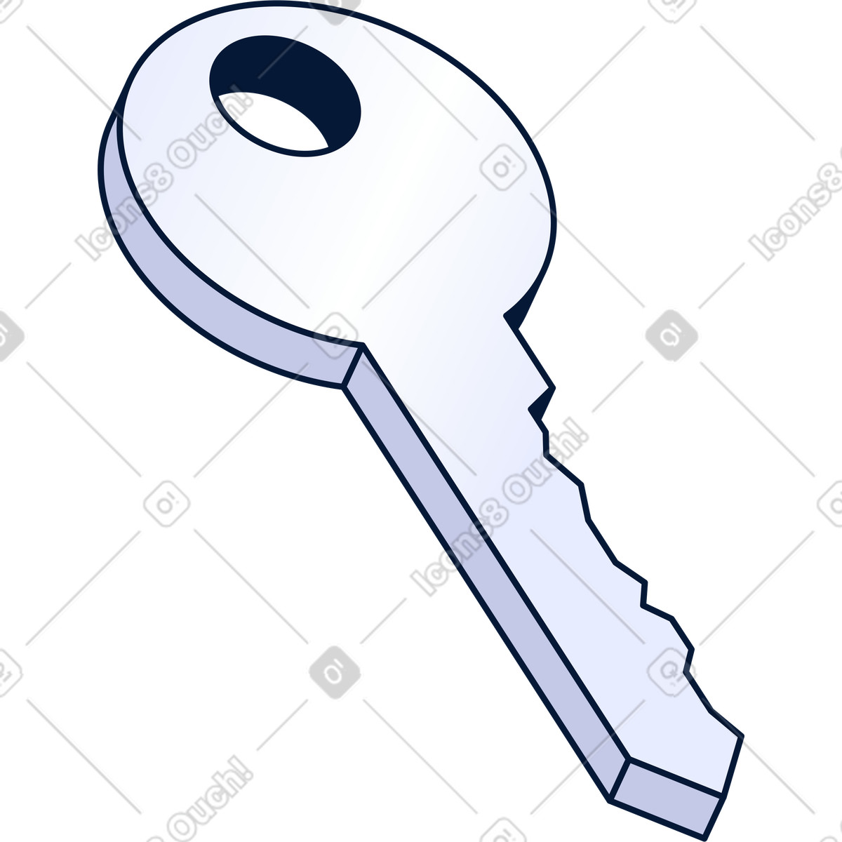 Key illustration in Neat style download in PNG, SVG