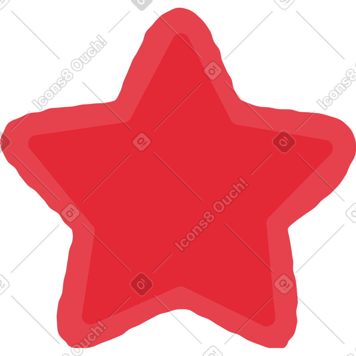 Ilustração de Estrela em no estilo Stripy para baixar em PNG, SVG