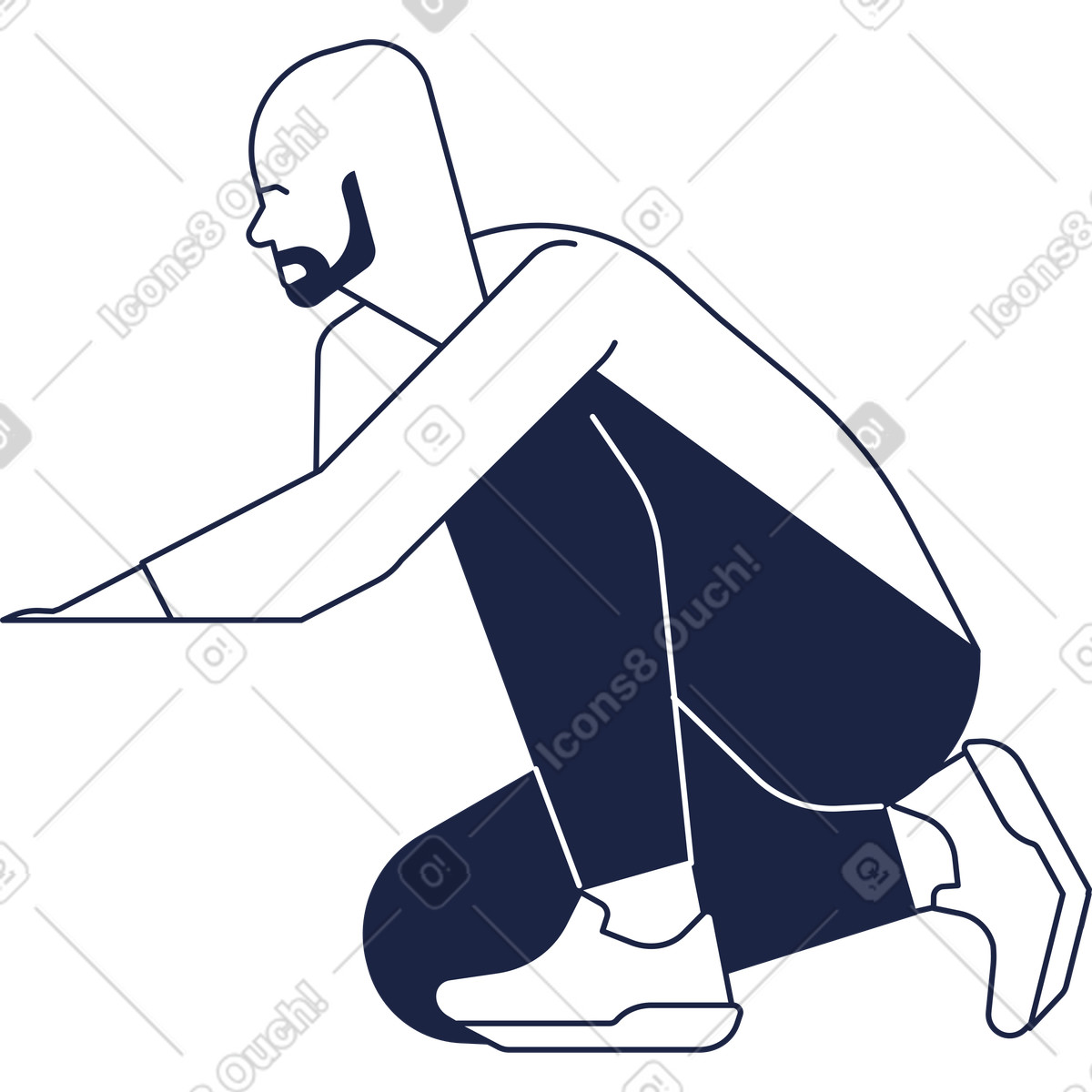 下载 Urban Line 风格的 人线 插画，支持 PNG、SVG 格式