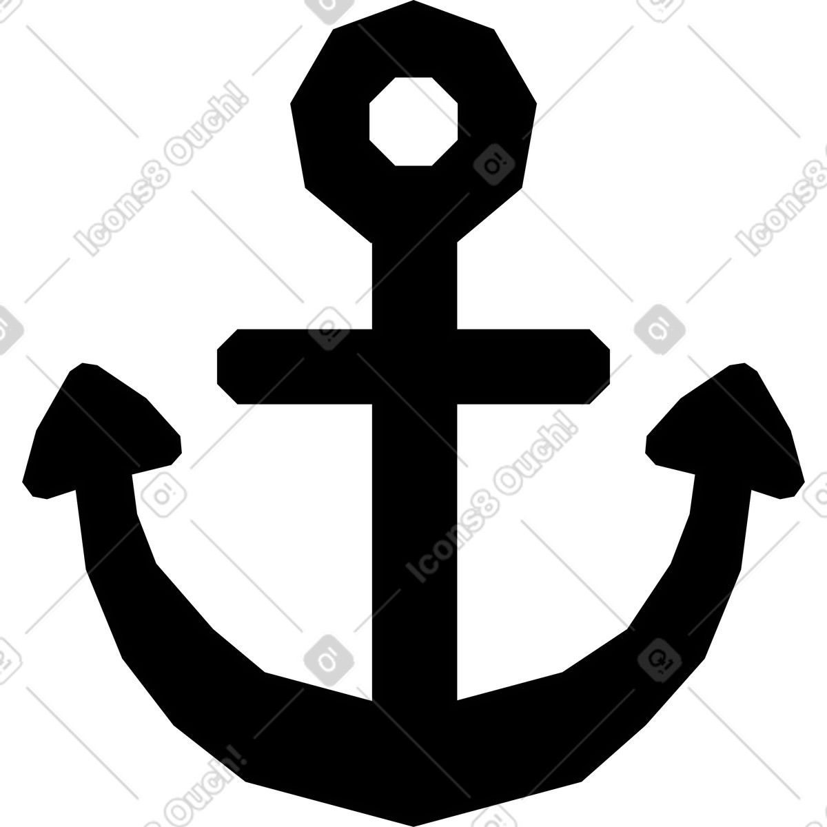 Amethyst 스타일의 Anchor 일러스트레이션 PNG, SVG 다운로드