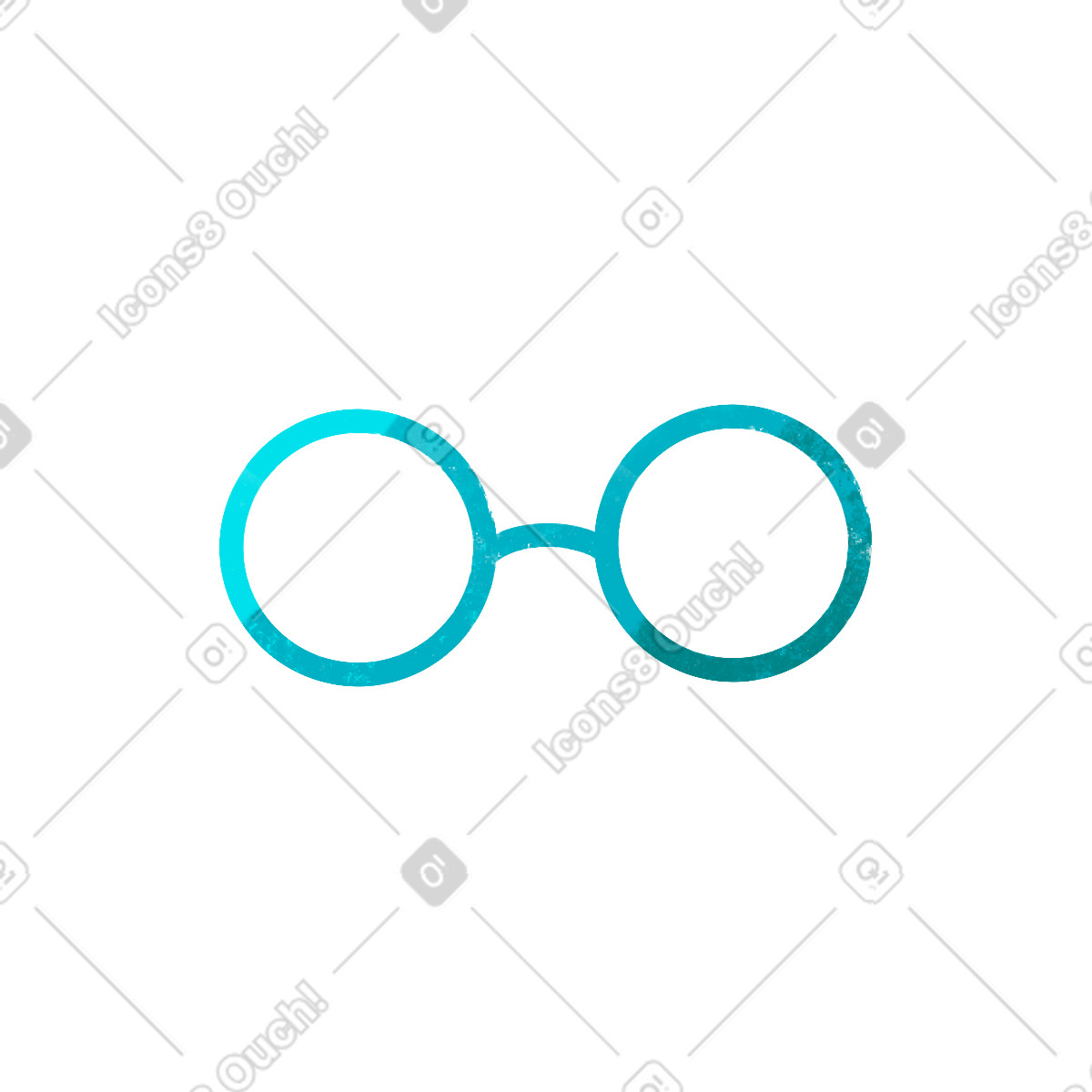 Ilustração de Óculos azuis em no estilo Bonbon para baixar em PNG, SVG