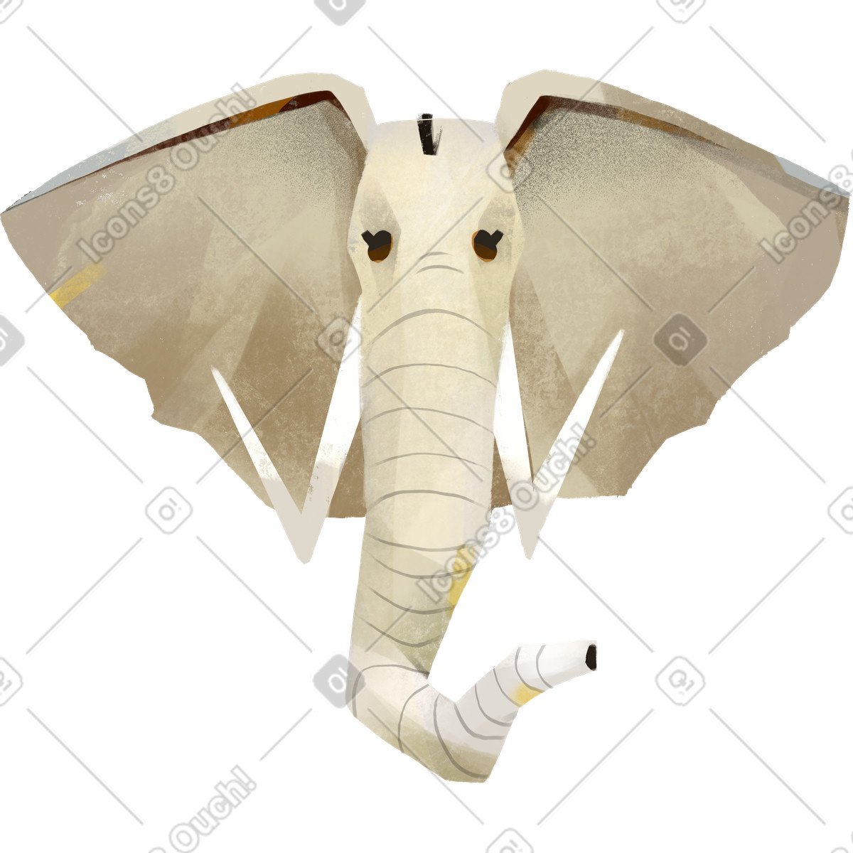 Elefant-Illustration im Fabulous-Stil als Download in PNG, SVG