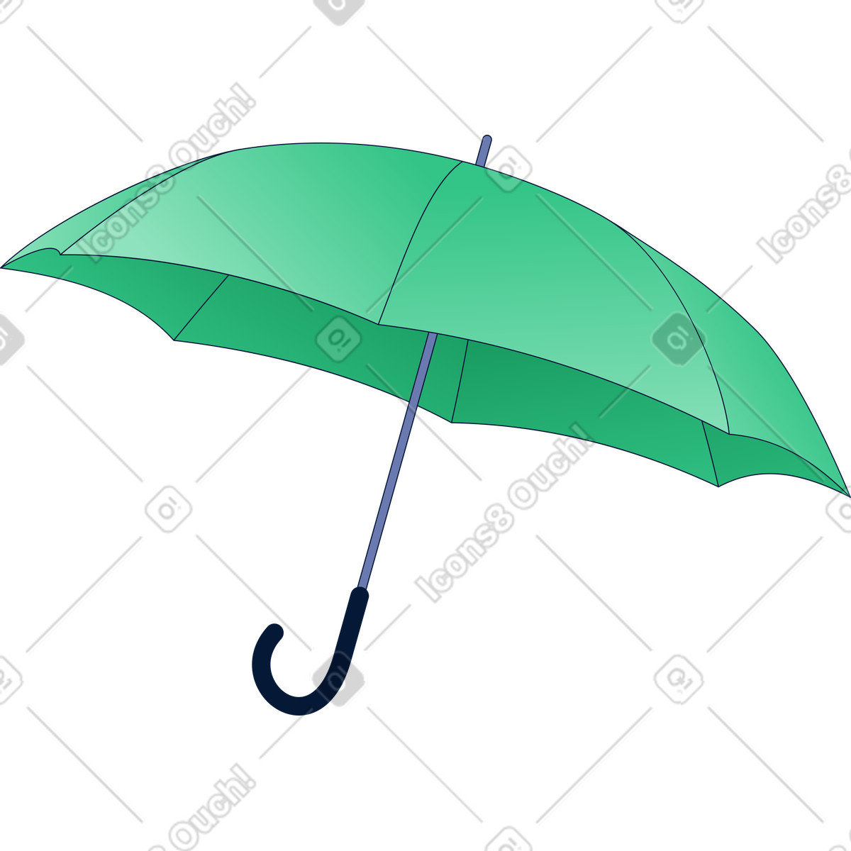 Regenschirm-Illustration im Neat-Stil als Download in PNG, SVG