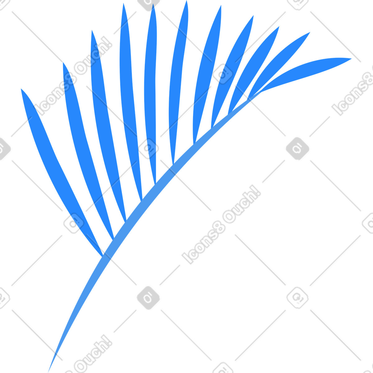 Illustration Feuille de palmier dans le style Urban à télécharger aux formats PNG, SVG