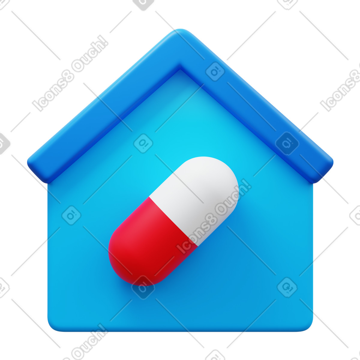 Illustration Pharmacy shop dans le style 3D Fluency à télécharger aux formats PNG, SVG