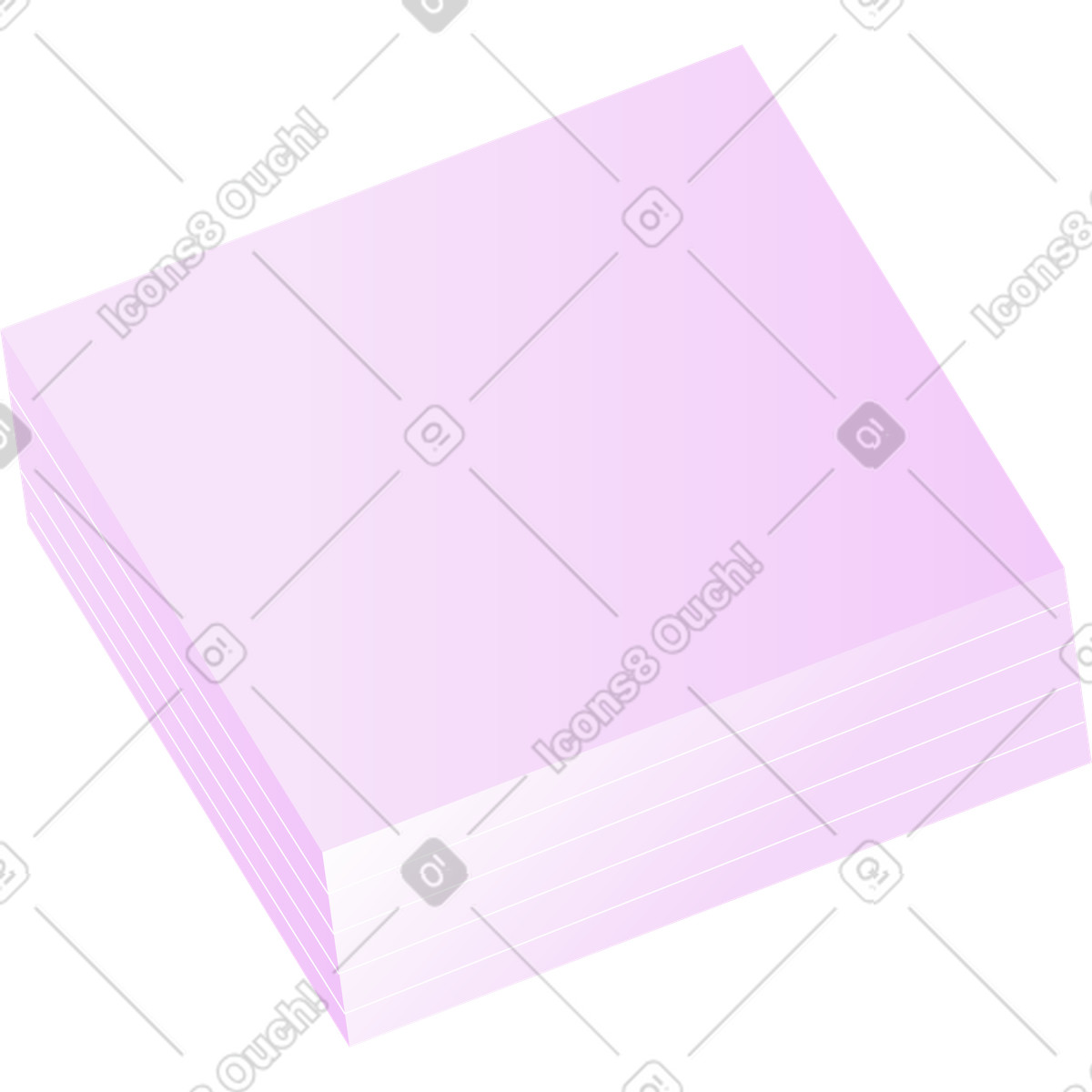 Ilustración Bloque de pegatinas en estilo Airy a descargar en PNG y SVG