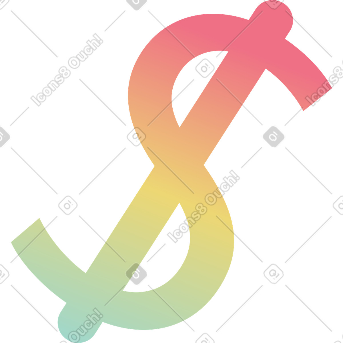 Illustration Signe dollar dans le style Delight à télécharger aux formats PNG, SVG