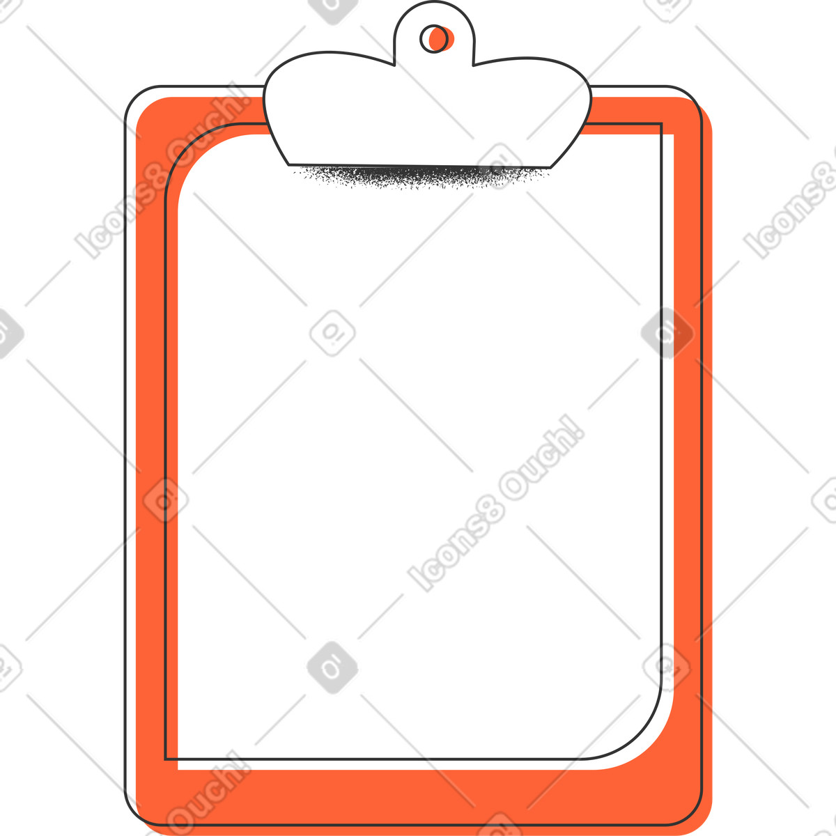 Pad with a list illustration in PNG, SVG