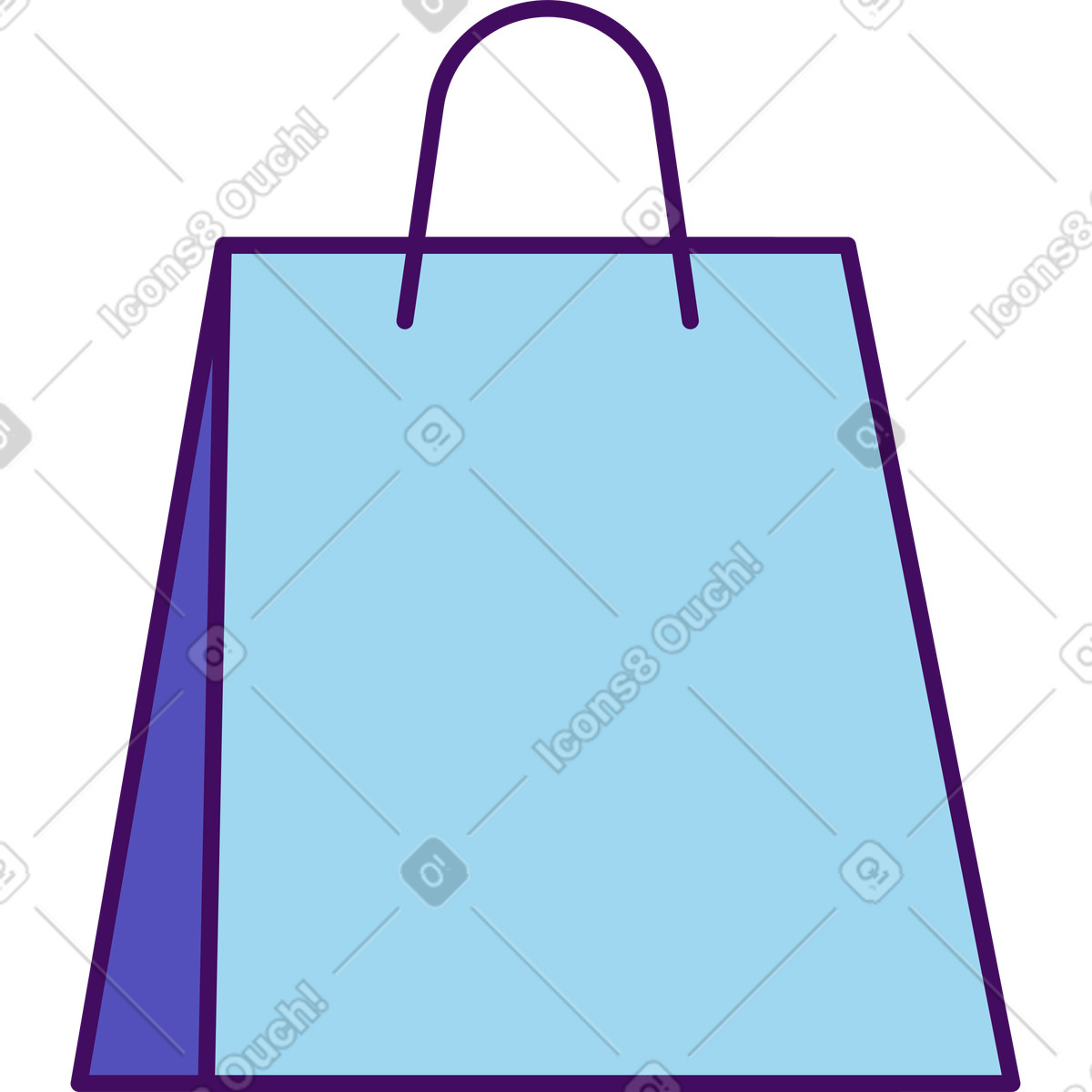 Bag illustration in Simplistic style download in PNG, SVG