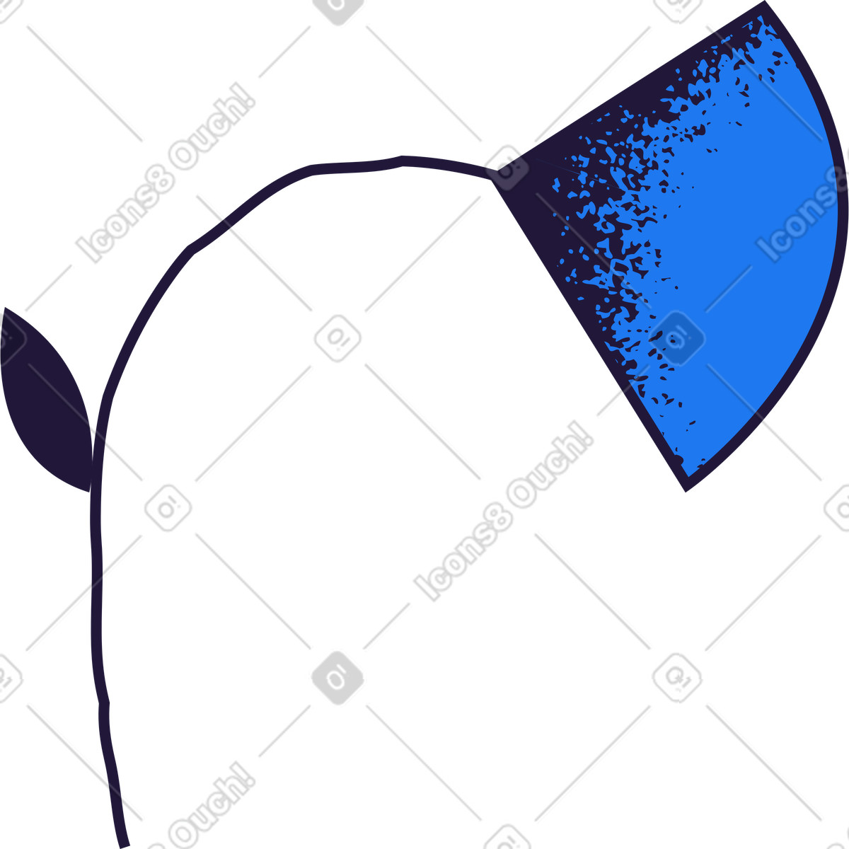 Illustration Fleur dans le style Conifer à télécharger aux formats PNG, SVG